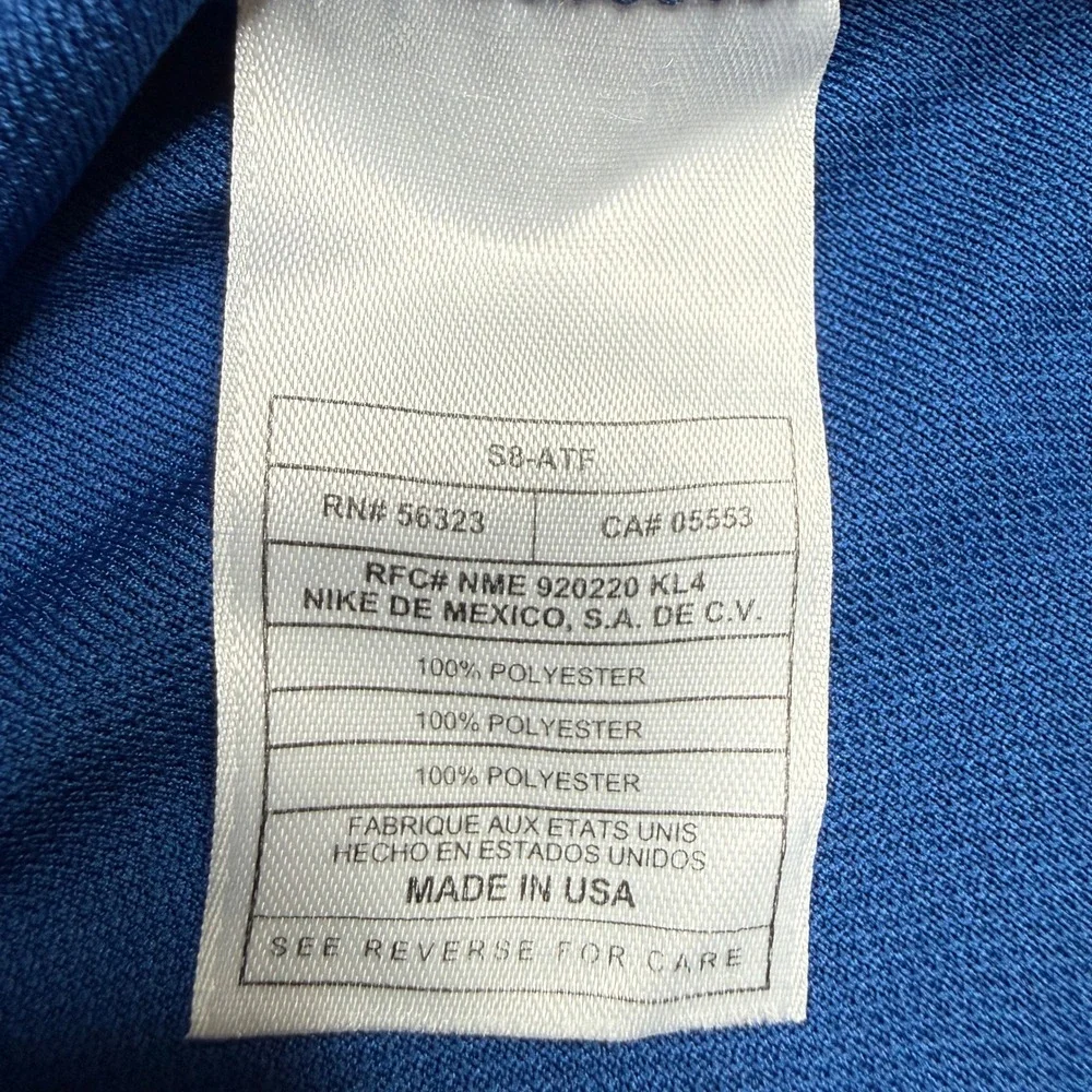 VTG 90s Nike Tennis Dress Womens L Blue Dri-FIT Court Skirt Pickleball USA Made